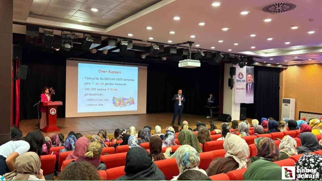 Sincan Belediyesi, meme kanseri farkındalığına yönelik seminer düzenledi