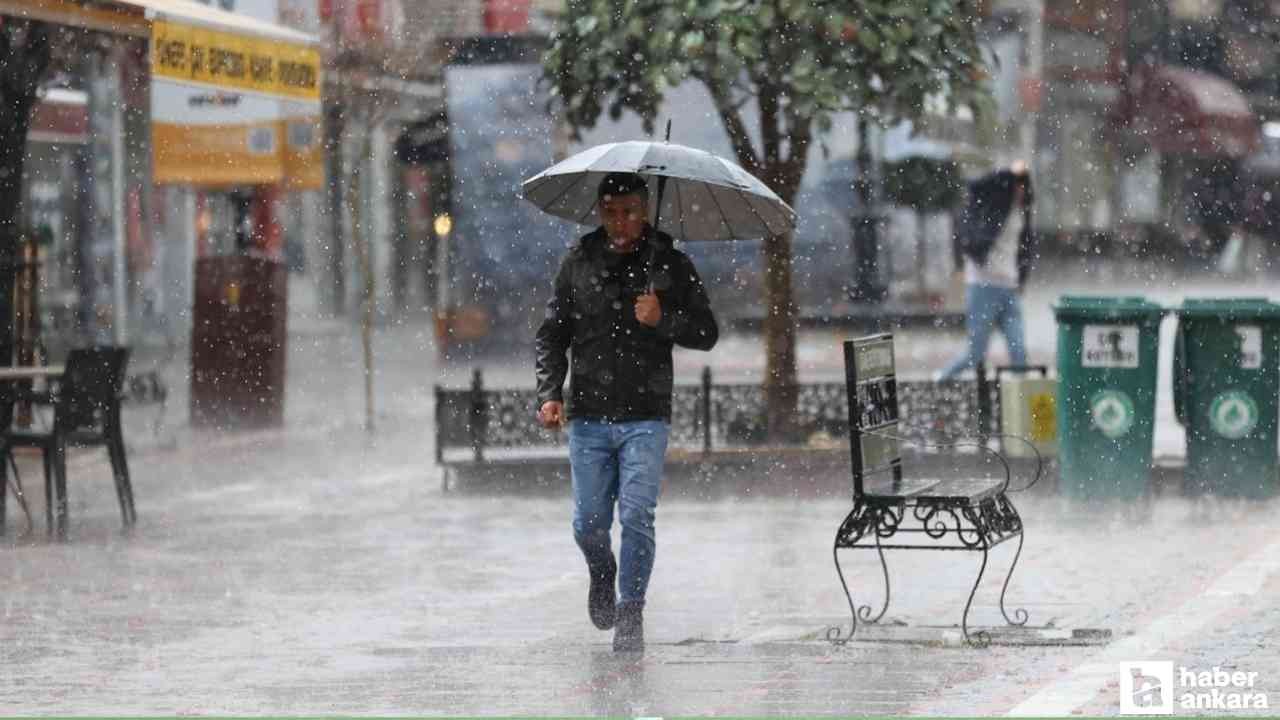 Ankara'da saat 18.00'den sonra sağanak yağış bekleniyor!