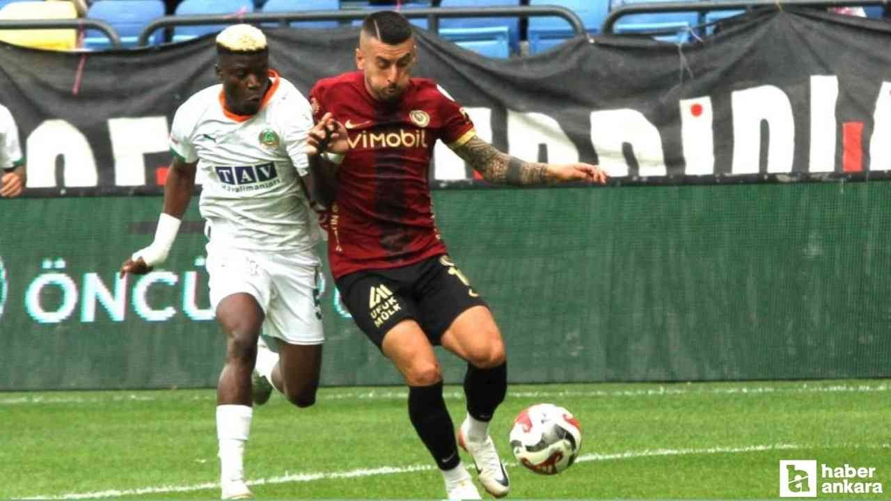 Gençlerbirliği evinde Alanyaspor ile berabere kaldı! Maç sonu 2-2