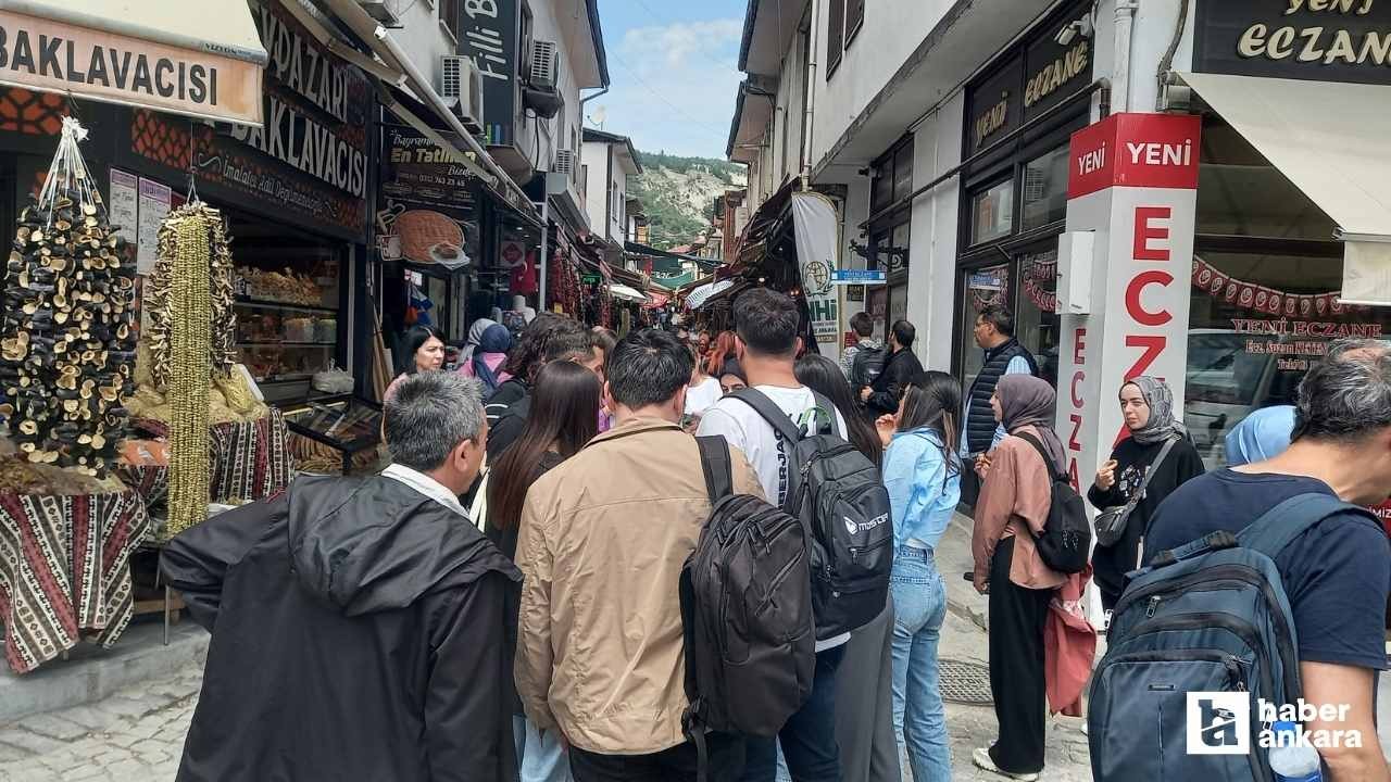 Beypazarı'nda bu hafta sonu yerli turist akını yaşandı