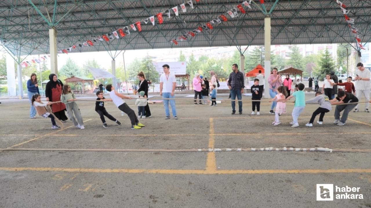 Keçiören'de sokak oyunları festivalinde doyasıya eğlence!