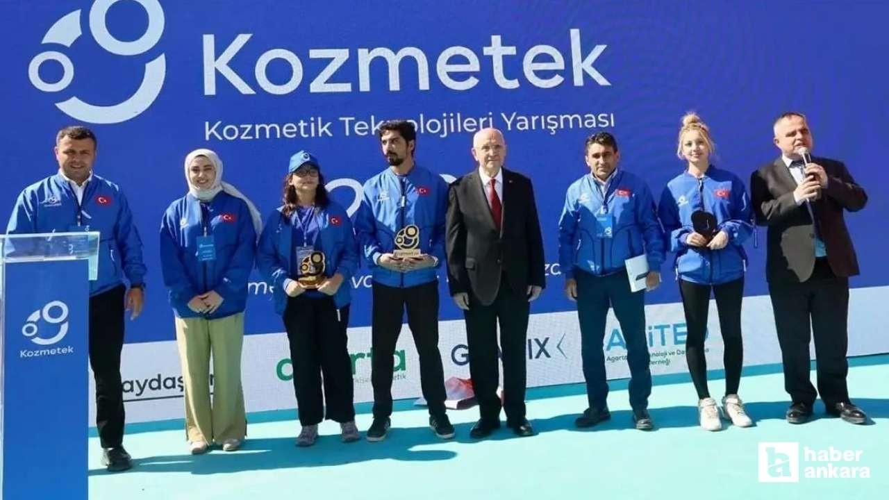 Kozmetik Teknolojileri Yarışması finali KOZMETEK Ankara'da gerçekleştirildi