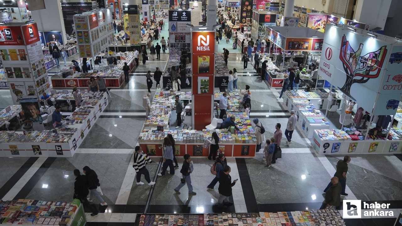 22. Ankara Kitap Fuarı hafta sonunda yoğun ilgi gördü