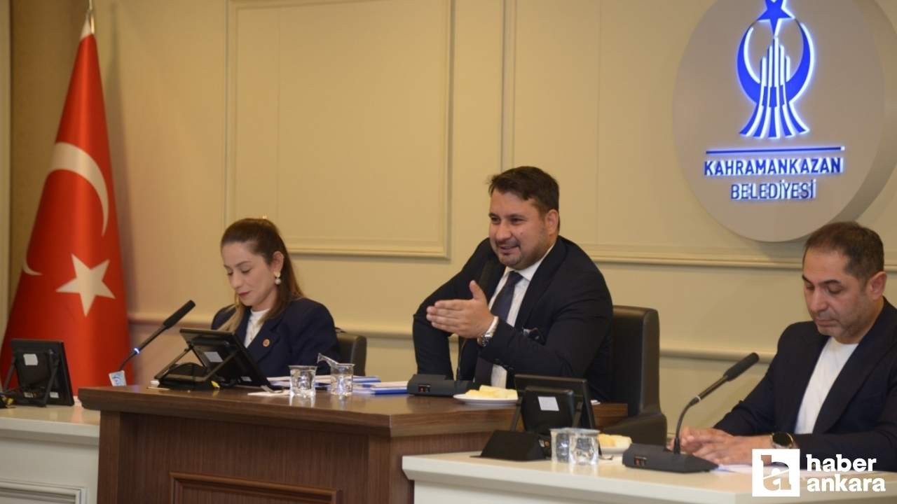 Kahramankazan Belediyesi Ekim Ayı Olağan Meclis Toplantısı yapıldı