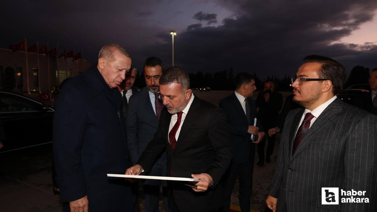 Sincan Belediyesi'nin projeleri hakkında Cumhurbaşkanı Erdoğan'ı bilgilendirdi