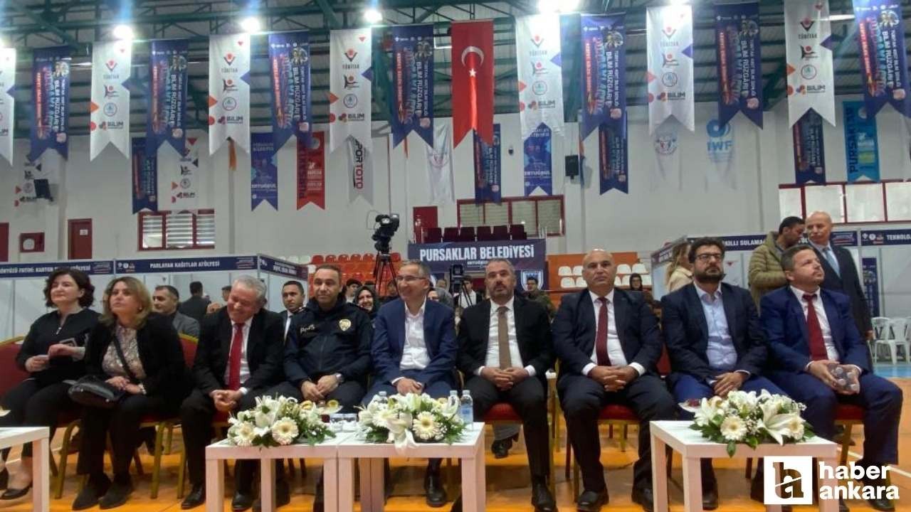 Pursaklar'da TÜBİTAK 4007 Bilim Şenliği başladı
