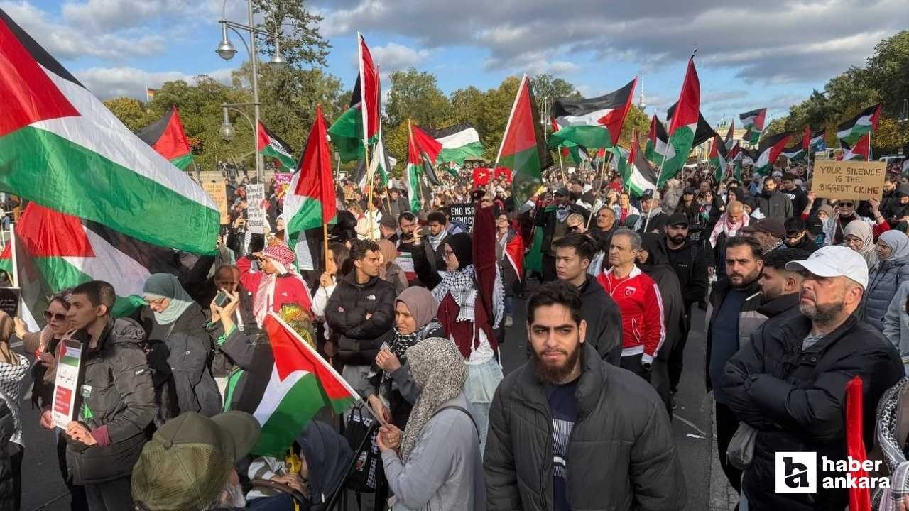 Berlin polisi Filistin’e destek gösterisinde 10 yaşındaki çocuğu gözaltına aldığını