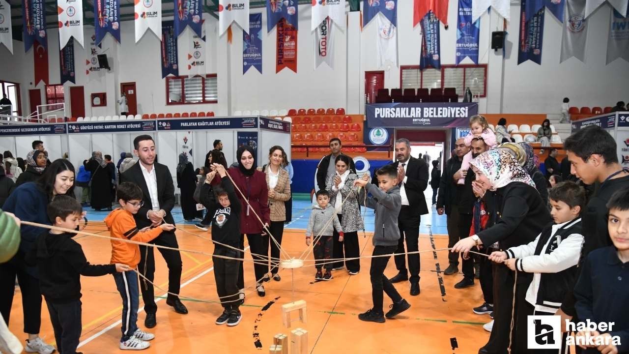 Pursaklar'da 2. Bilim Şenliği yoğun katılımla sona erdi