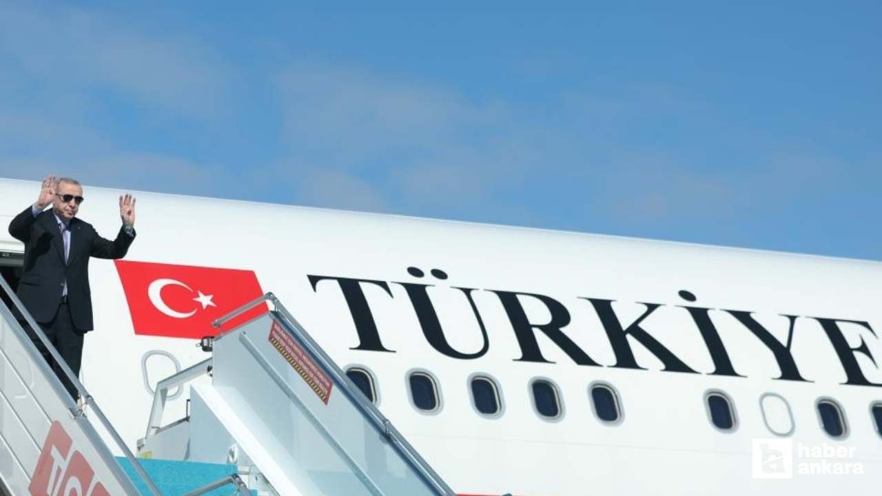 Cumhurbaşkanı Erdoğan, Ankara'dan Mısır'a gitti
