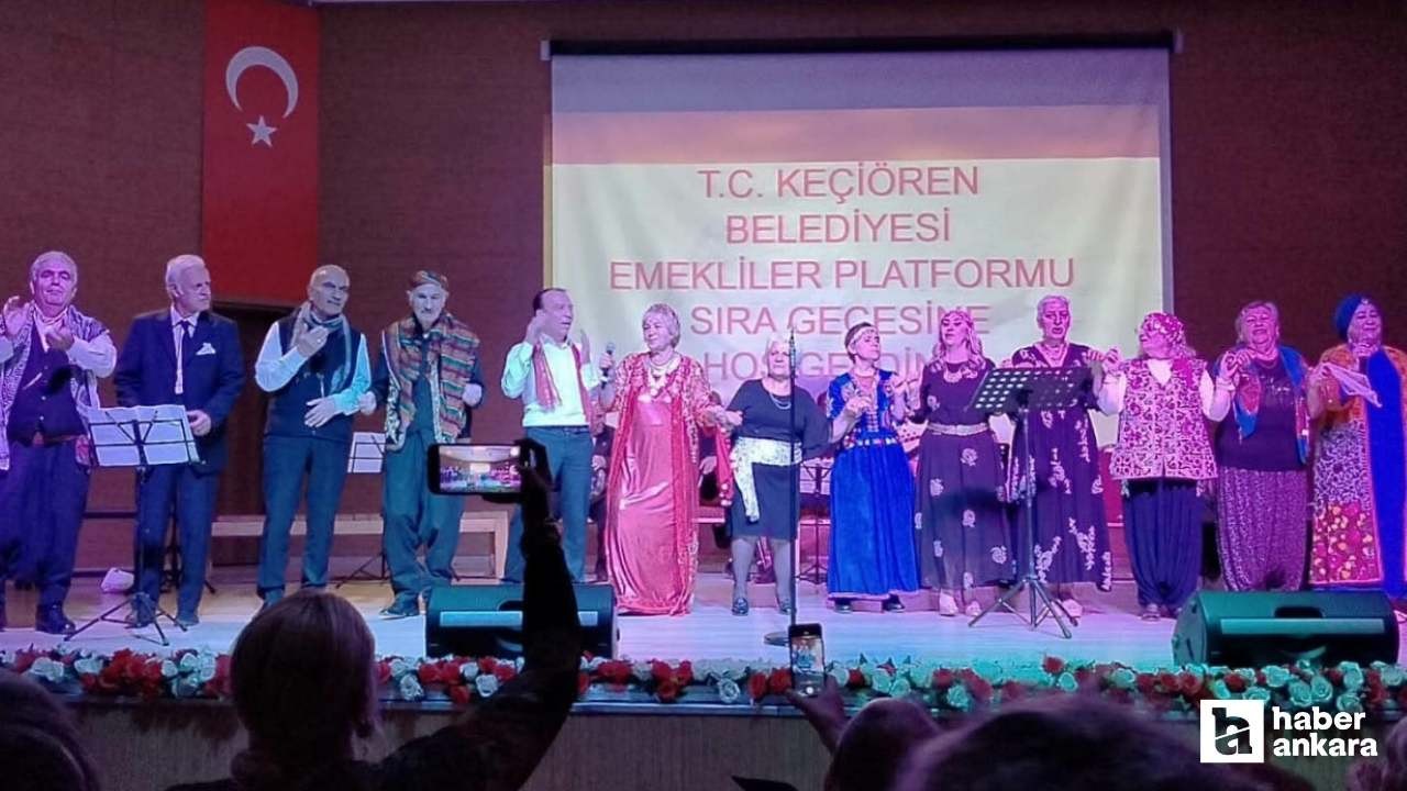 Keçiören'de Emekliler Platformu'ndan sıra gecesi coşkusu!