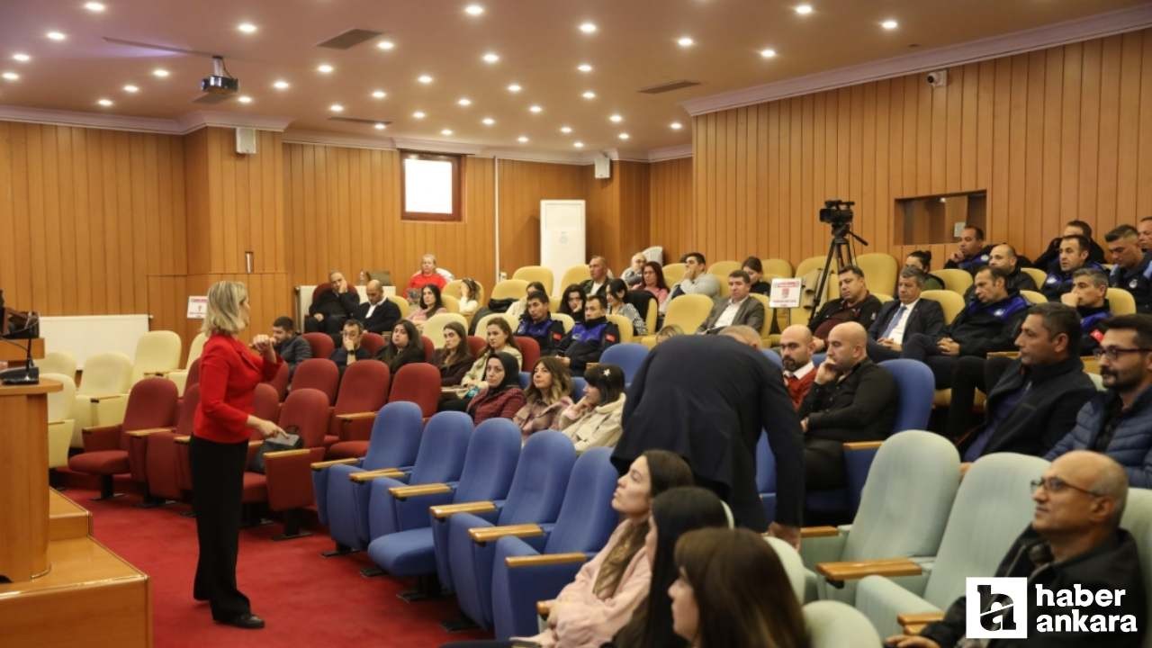 Etimesgut Belediyesi çalışanlarına 'Kamuda Etik Eğitimleri' verildi