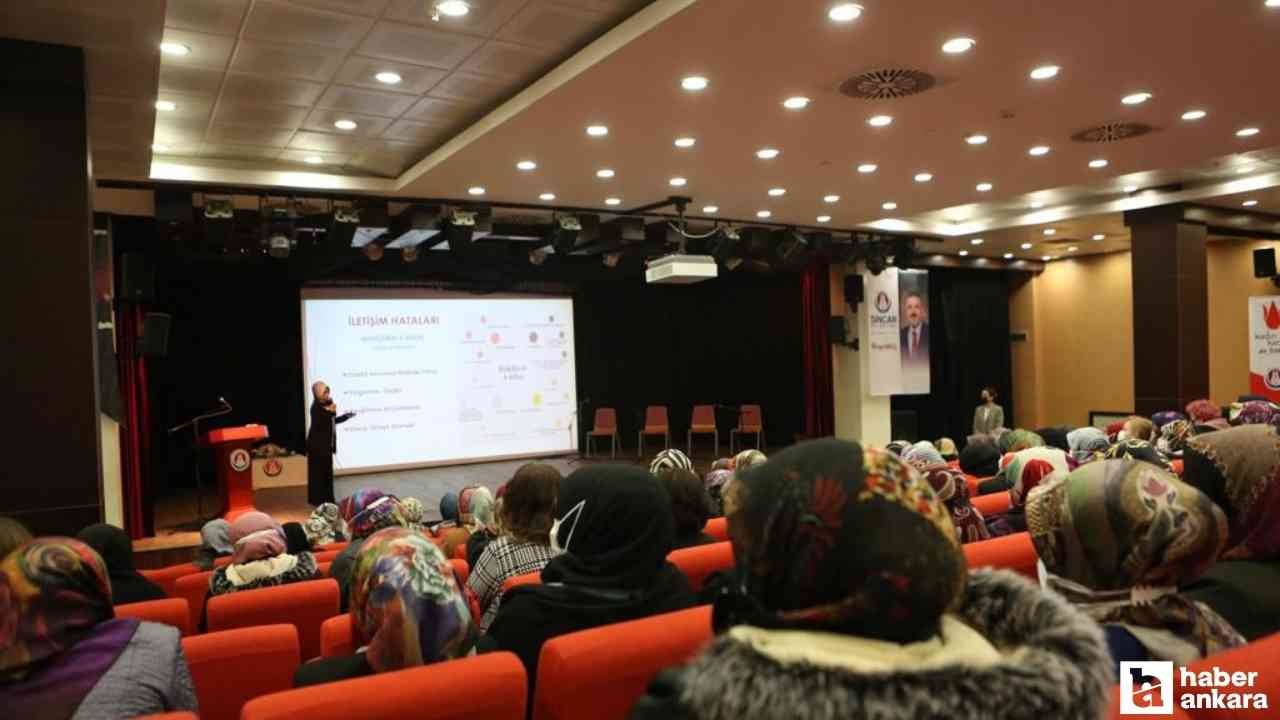 Sincan'da Kadın Kadına Aile Sohbetleri'nin konuğu Nilhan Osmanoğlu!