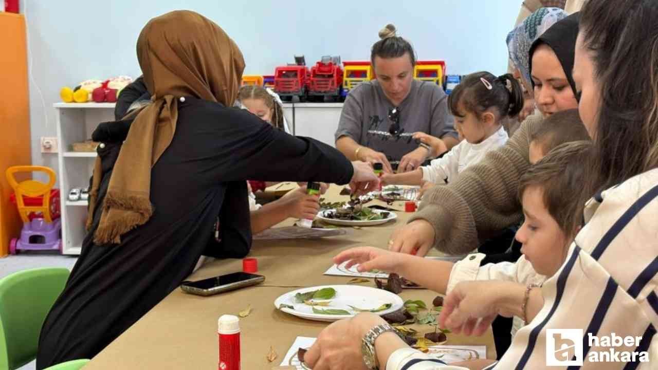 Sincan Belediyesi Plevne Anne Çocuk Oyun Evi'nde sonbahar temalı etkinlik