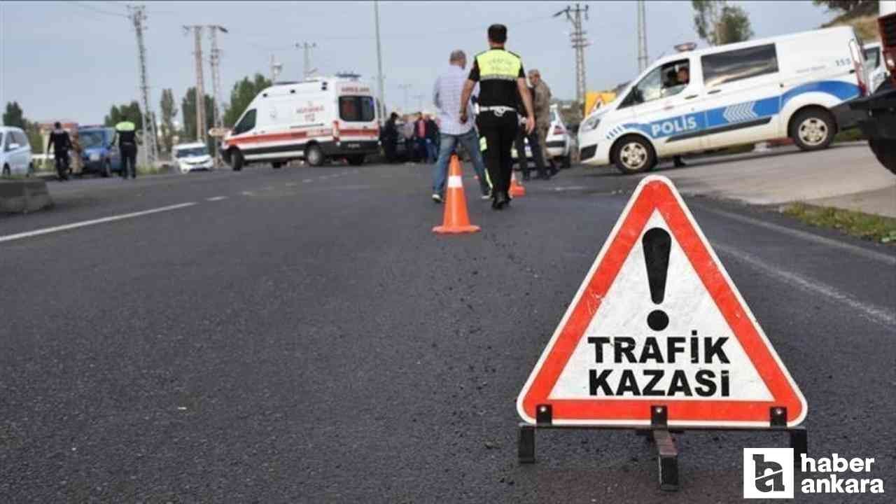 Ankara-Yozgat kara yolundaki trafik kazasında 1 kişi hayatını kaybetti