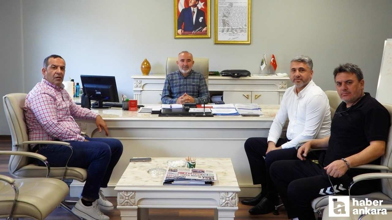 Bünyamin Gezer, Karalar İnşaat Etimesgut Spor Kulübü’nü ziyaret etti