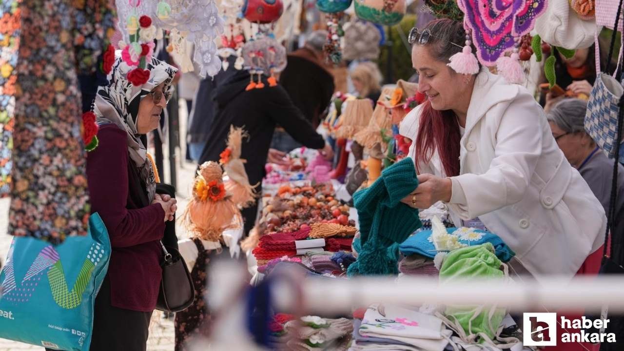 Etimesgut'ta kadın emeği pazarı düzenlendi