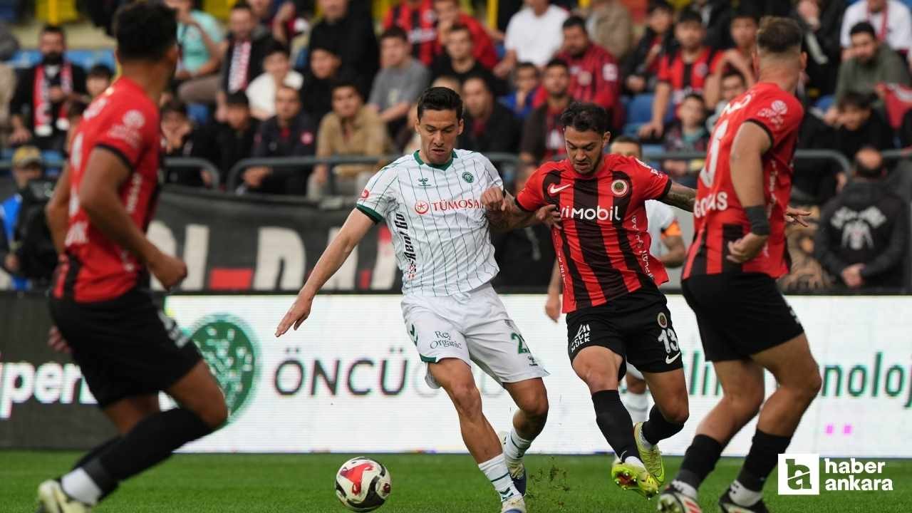 Gençlerbirliği öne geçtiği maçta Konyaspor'a 2-1 kaybetti
