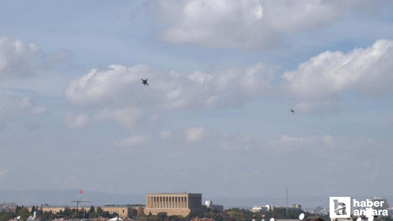 SOLOTÜRK, Anıtkabir semalarında çevre tanıma uçuşu gerçekleştirdi