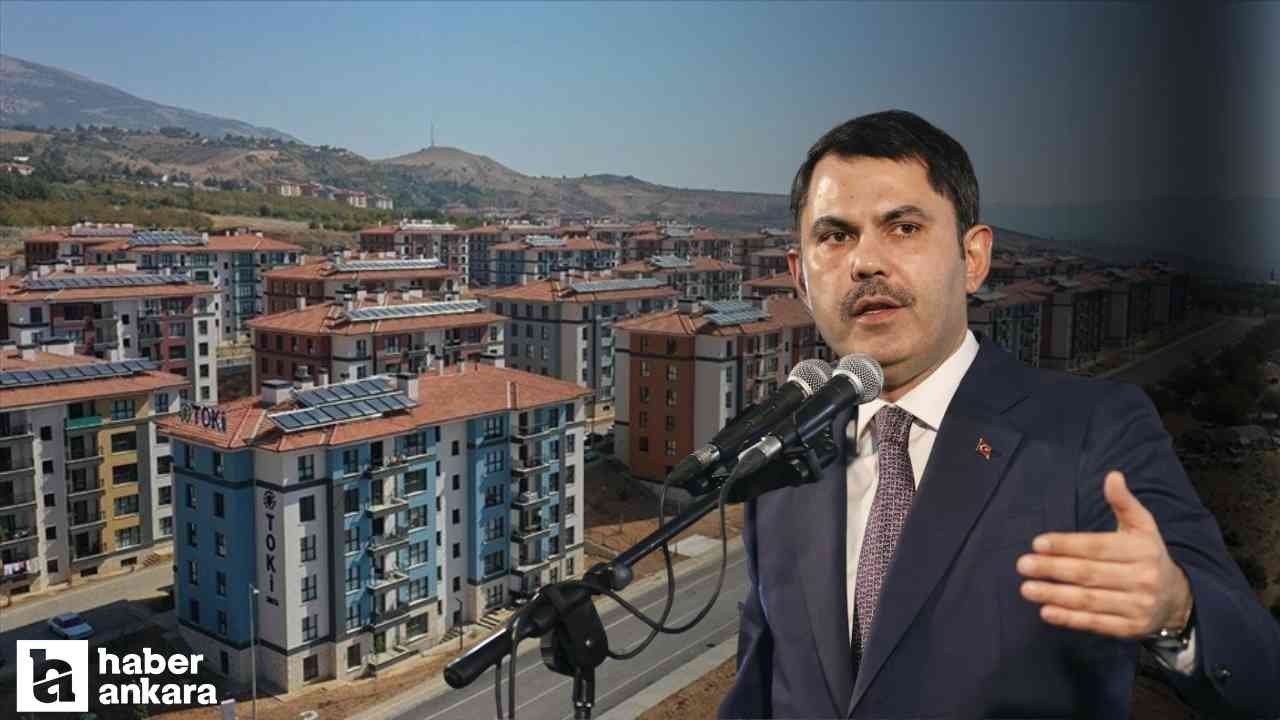 Bakan Kurum, 500 bin sosyal konut projesinde merak edilenleri açıkladı