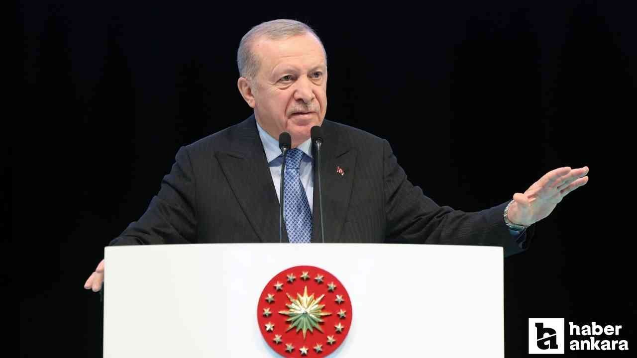 Cumhurbaşkanı Erdoğan: 'Hamd olsun üreten bir Türkiye var'
