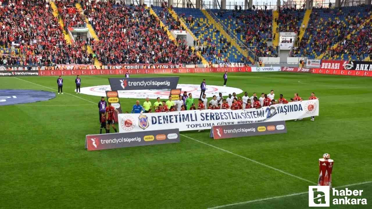 Gençlerbirliği-Konyaspor maçında denetimli serbestlik farkındalık etkinliği!