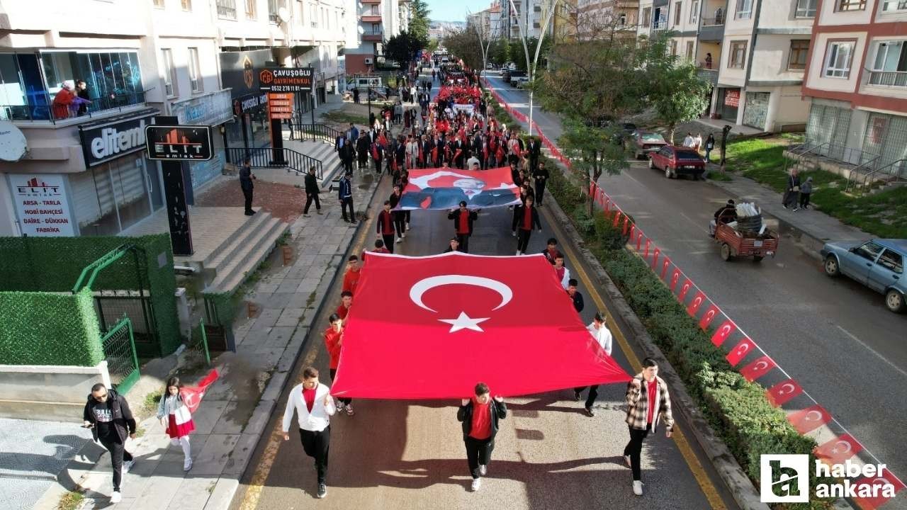Kahramankazan'da Cumhuriyetin 102. yaşı coşkuyla kutlandı!