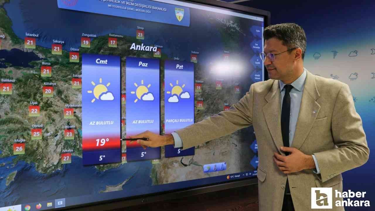 Ankara'da sıcaklıklar 19-20 dereceye kadar çıkacak