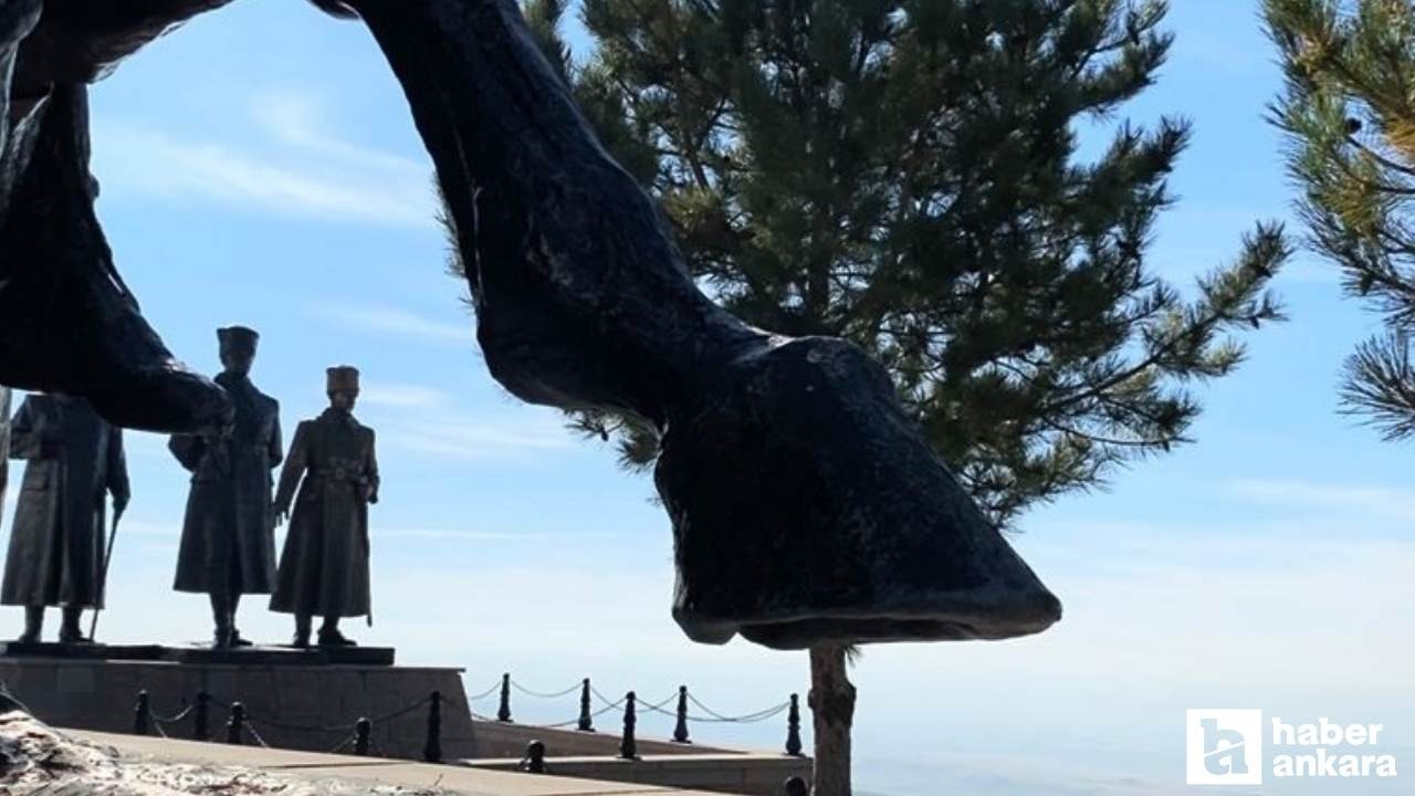 Atatürk Ankara'ya bu tepeden bakardı: Ankara'nın kahramanlık anıtı!