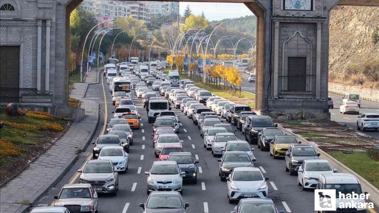 Ankara'da son 3 yılda trafiğe kayıtlı araç sayısı hızla artıyor