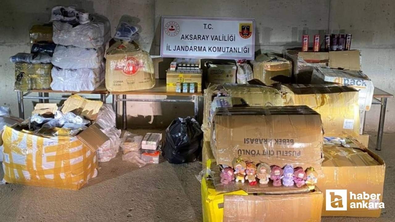 Ankara - Niğde otoyolunda 3 milyon liralık kaçak ürün yakalandı