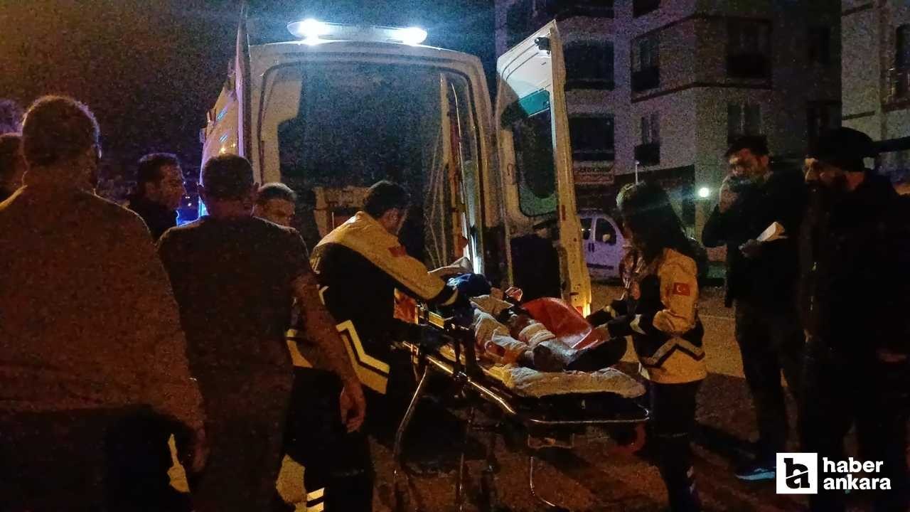 Çorum'da silahlı saldırıya uğrayan genç, bina boşluğuna sığınarak canını kurtardı