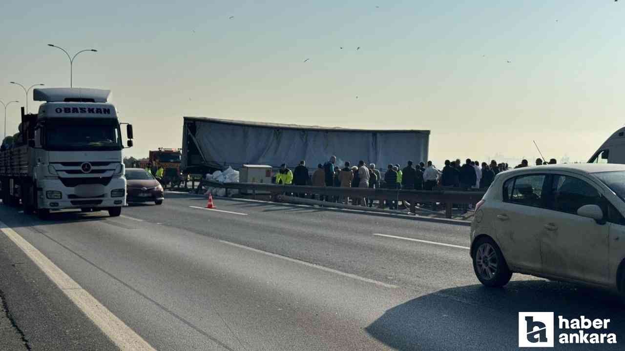 Anadolu Otoyolu'nda trafik kazası! Ankara istikameti ulaşıma kapatıldı