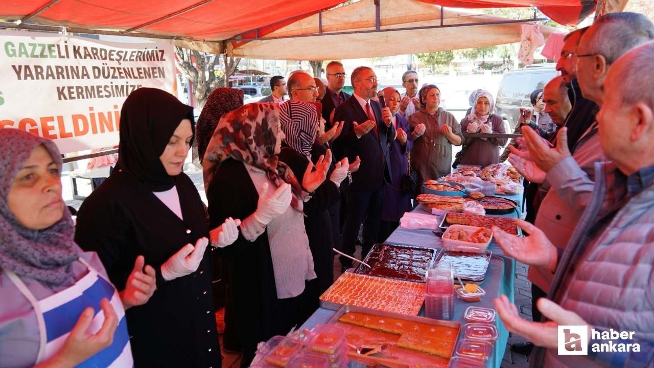 Polatlı'da Gazze'deki ihtiyaç sahipleri yararına kermes düzenlendi