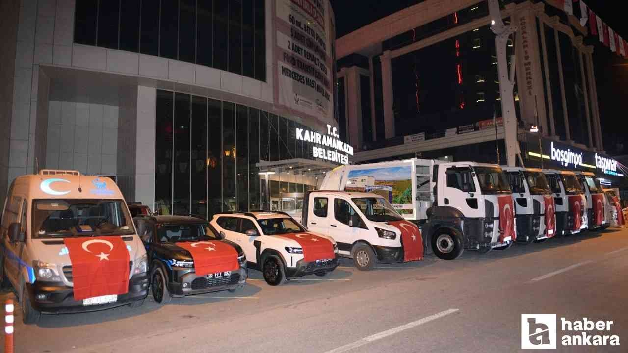 Kahramankazan Belediyesi araç filosuna 10 yeni araç ekledi