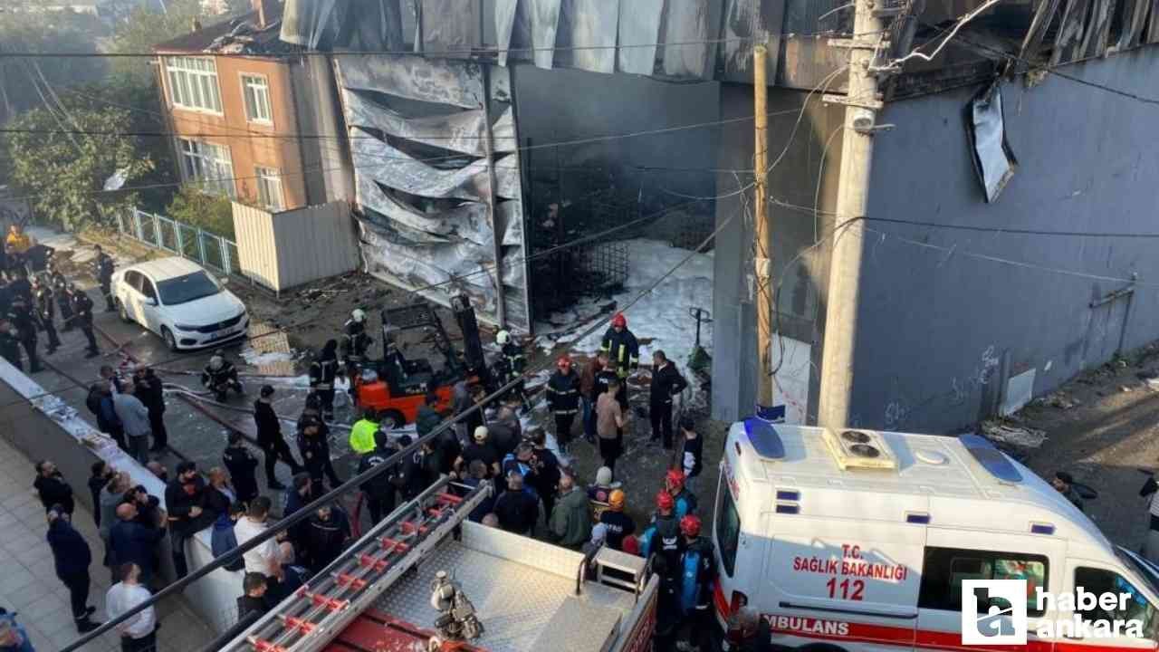 Kocaeli'nde parfüm dolum tesisindeki yangında 6 kişi hayatını kaybetti