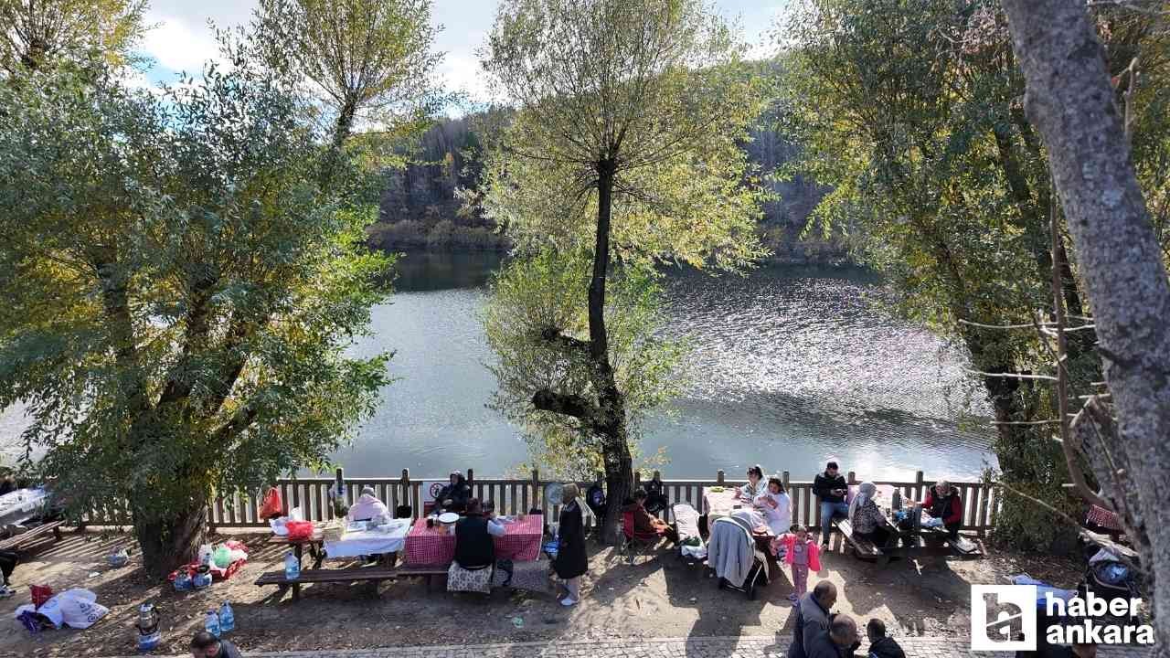 Başkentliler hafta sonu Çubuk Karagöl Tabiat Parkı'na akın etti