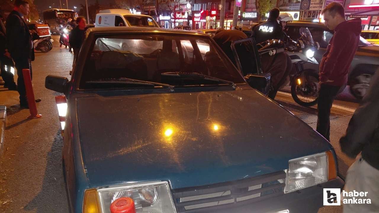 Çankaya'da aracı bozulan vatandaşa otobüs çarptı