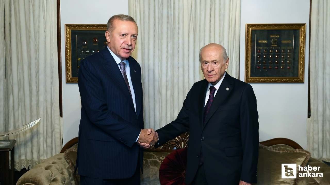 Cumhurbaşkanı Erdoğan ile Devlet Bahçeli Beytepe'de bir araya geldiler