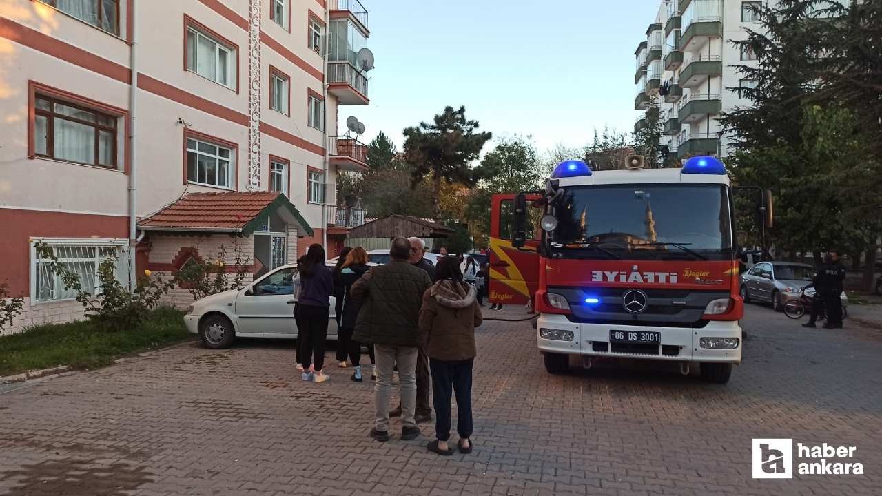 Kahramankazan'da evde çıkan yangın maddi hasar ile sonuçlandı