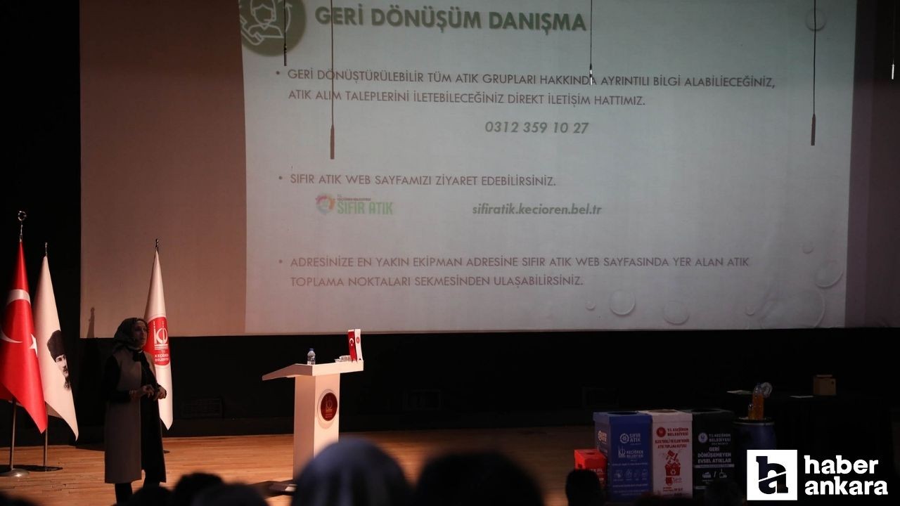 Keçiören Belediyesi 'Çevre ve Sıfır Atık Semineri' düzenledi