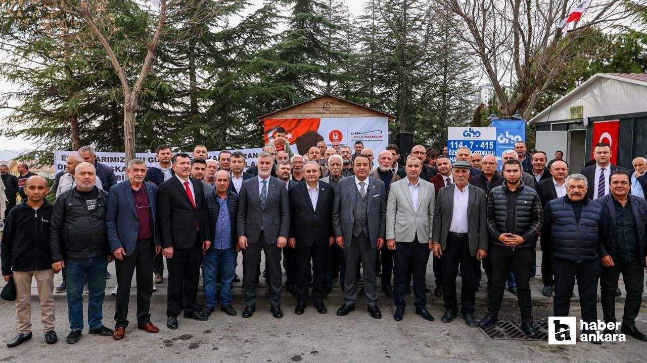 Mesut Özarslan özel halk otobüsü şoförlerini ziyaret etti