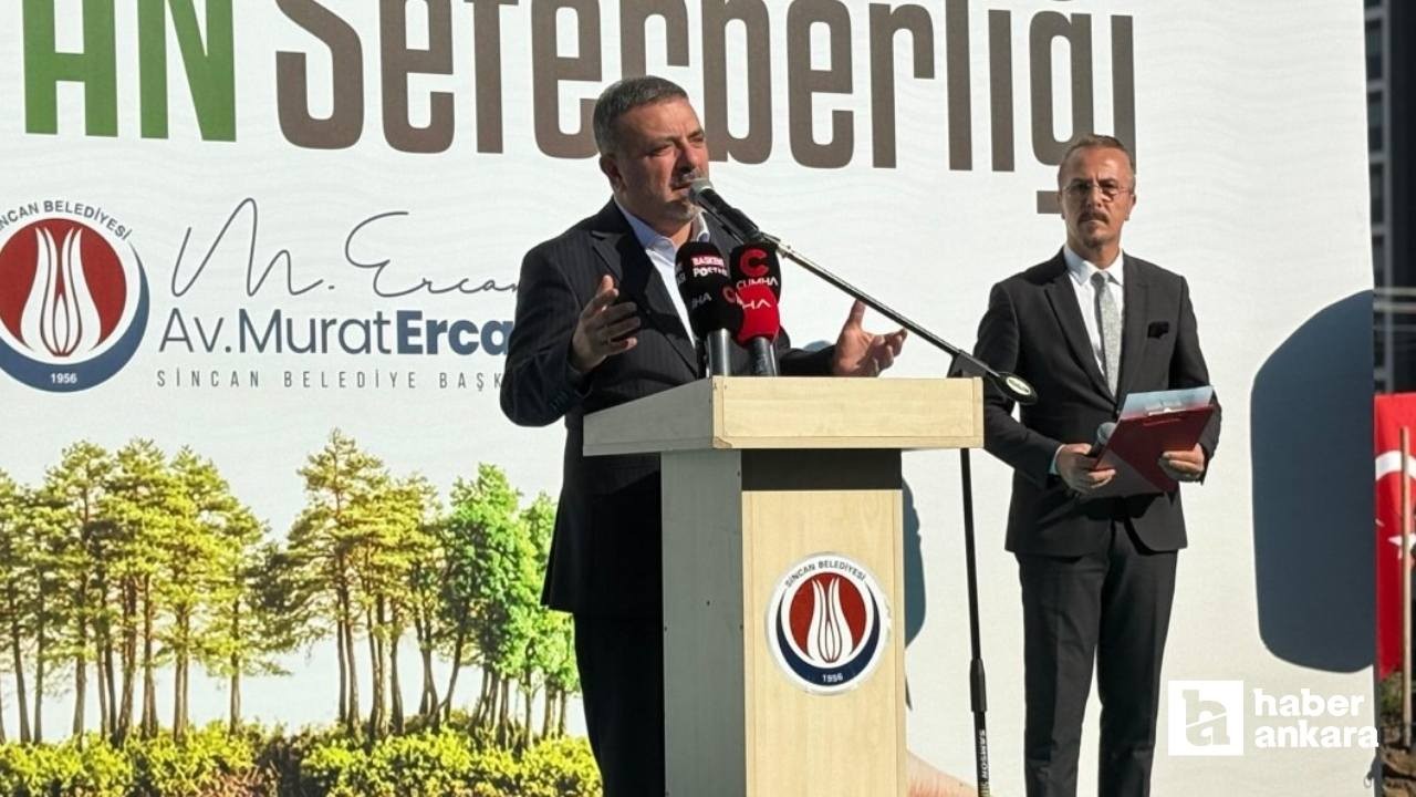 Sincan'da Yeşil Vatan Seferberliği:  Öğrenciler fidan dikti