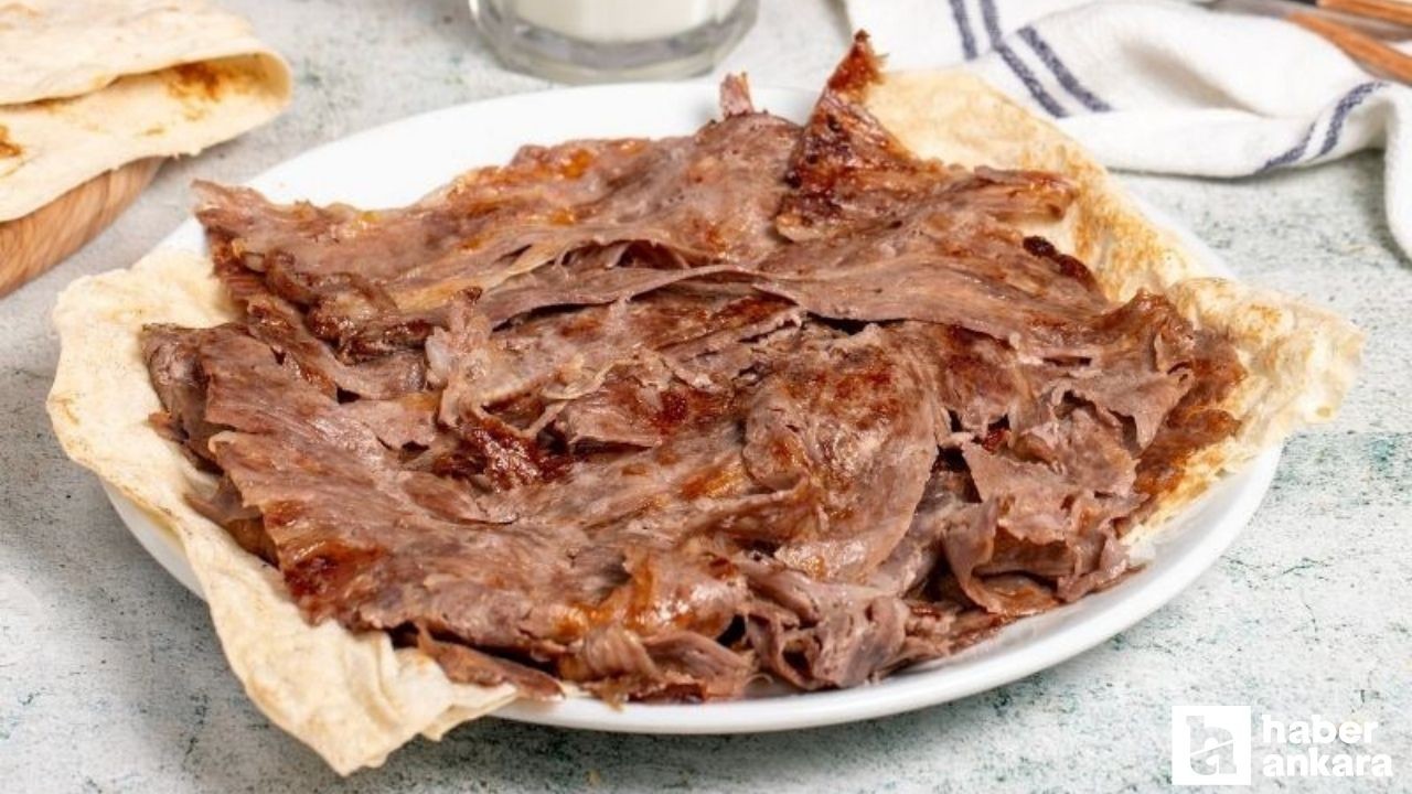 Evde yapımı çok kolay yağlı kağıtta pratik et döner tarifi