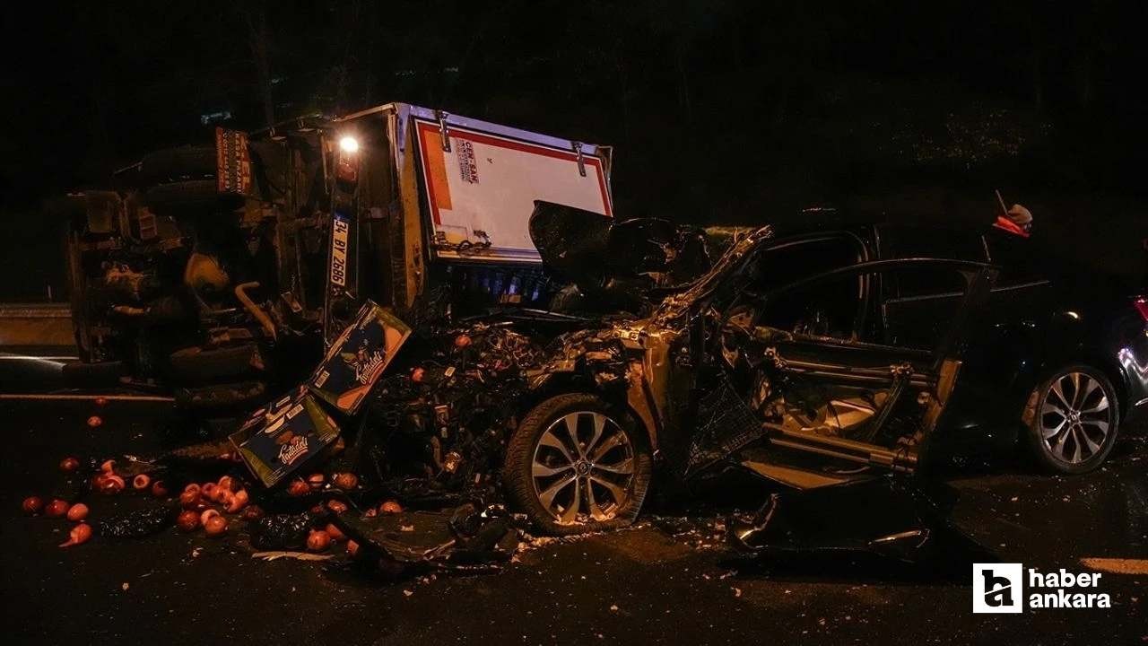 TEM otoyolu Ankara istikametinde kaza: 2 kişi yaralandı!