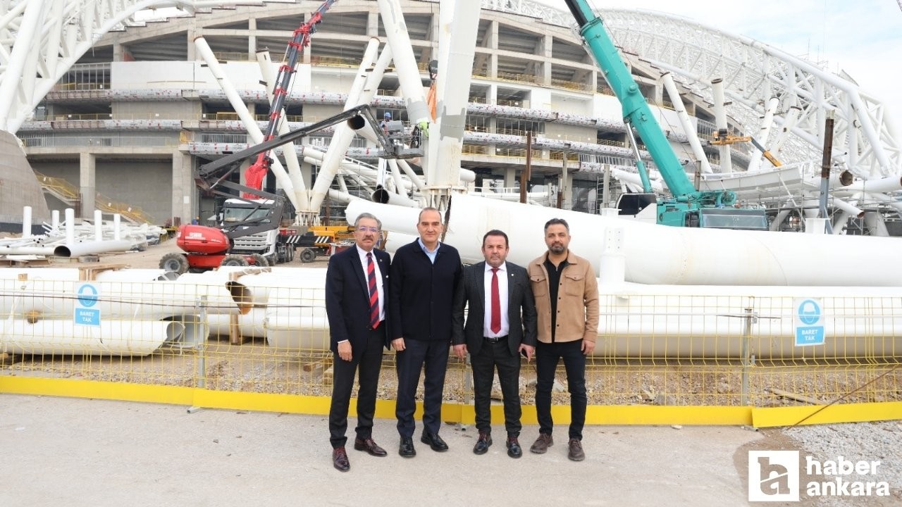 Ankaragücü’nden inşaatı süren 19 Mayıs Stadı’na ziyaret!