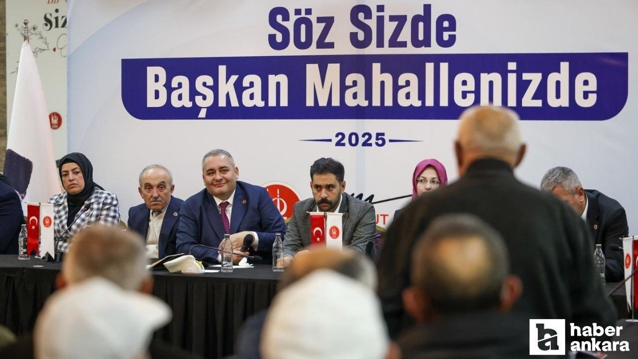 Keçiören Belediye Başkanı Özarslan, Mahalle Buluşmalarına devam ediyor