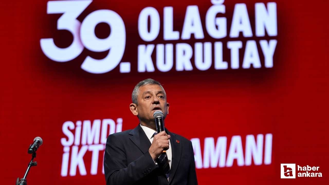 CHP'de Özgür Özel yeniden genel başkan seçildi