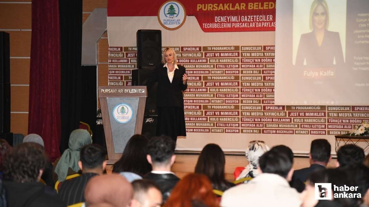 Pursaklar'da 2. Basın Akademi'ye Fulya Kalfa konuşmacı olarak katıldı