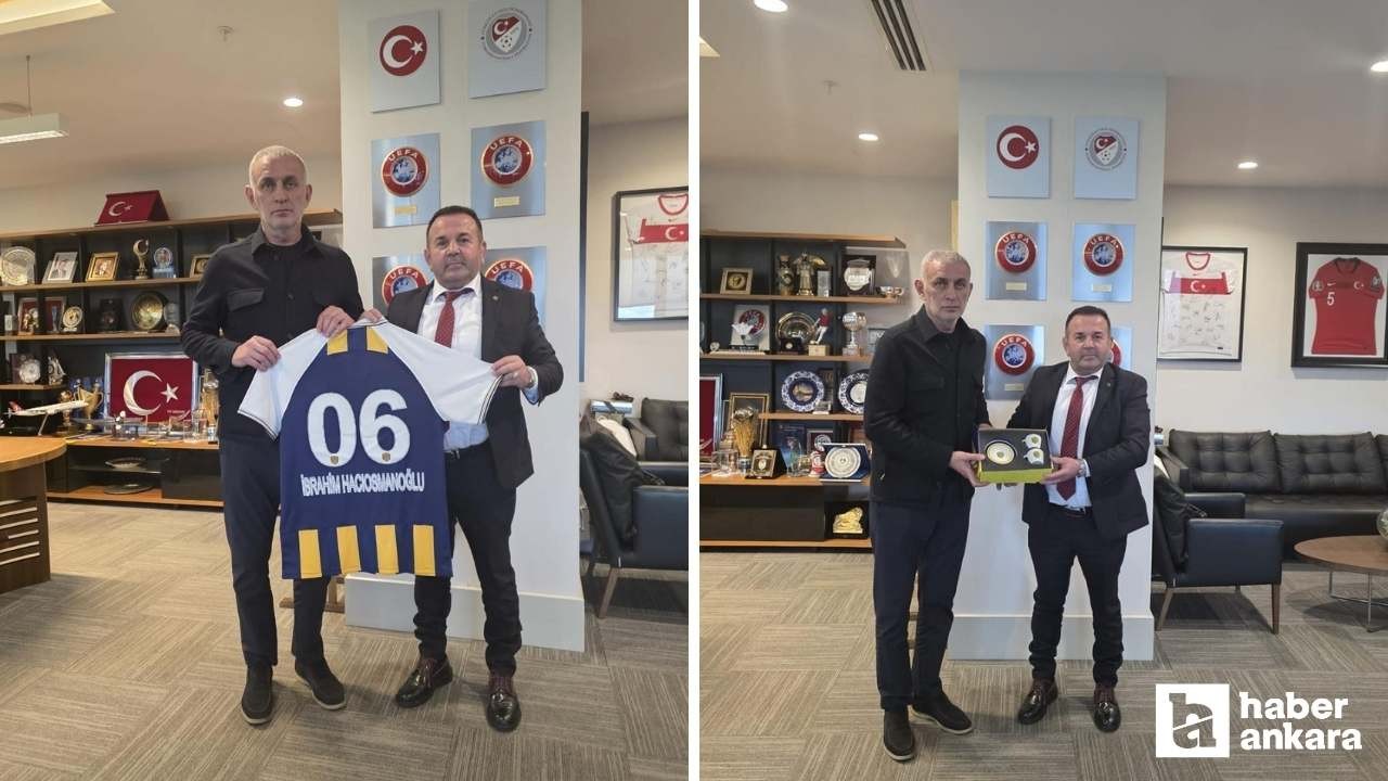 MKE Ankaragücü Başkanı Yaman'dan Hacıosmanoğlu'na ziyaret!