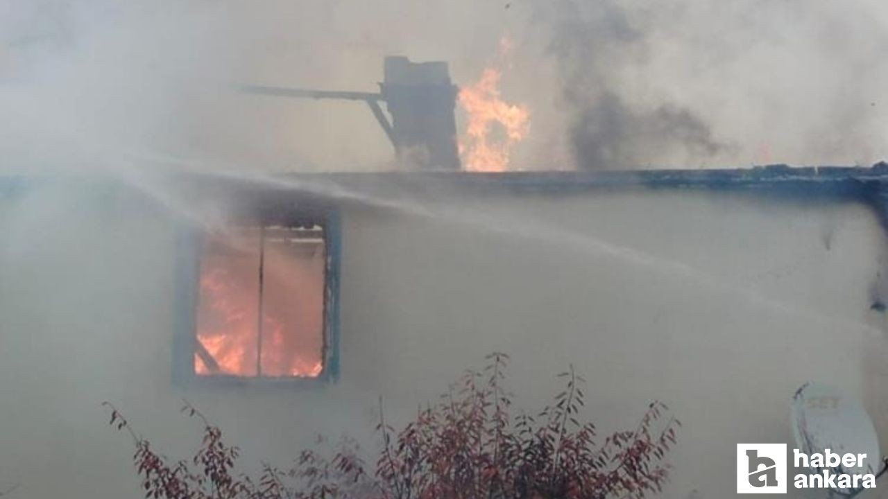 Çorum'da iki katkı evde yangın çıktı! Ev, kullanılamaz hale geldi